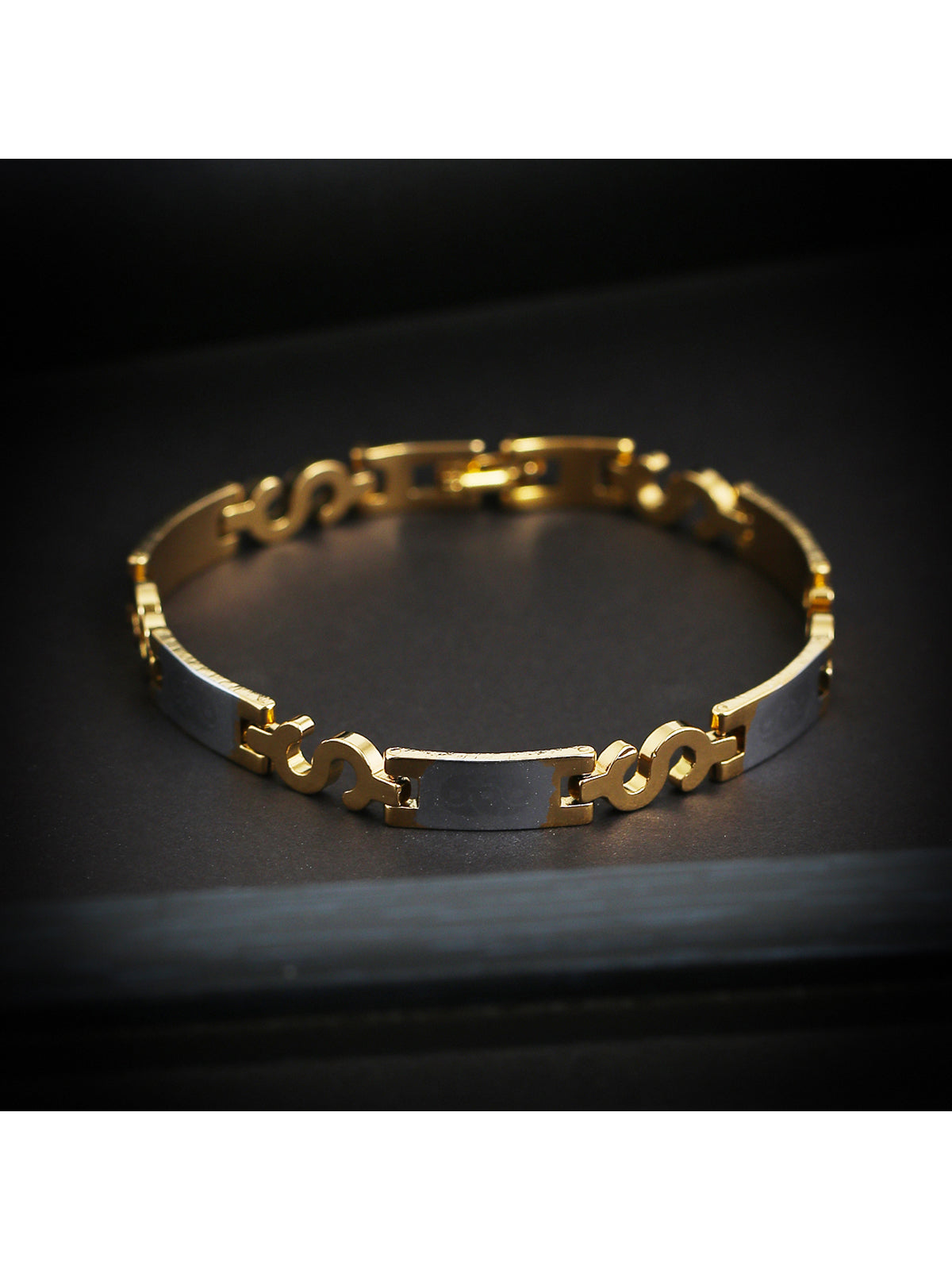 Sukkhi Elegant Gold Plated Bracelet For Men 26015BCCHV700