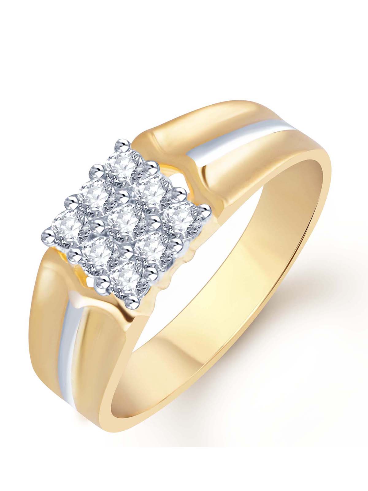 Sukkhi Stylish Gold Plated Cz Set Of 3 Gents Ring Combo For Women 440CB1650