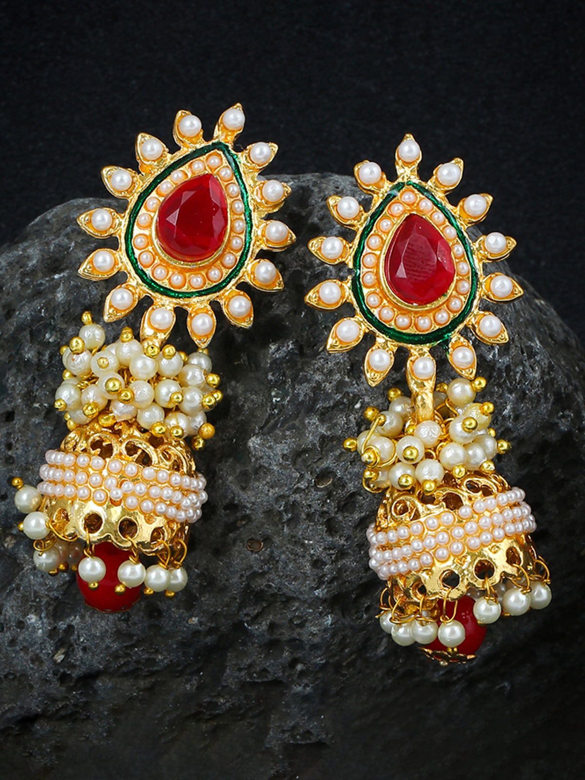 Sukkhi Fabulous Gold Plated Pearl Jhumki Earring For Women 6344EGLDPP850