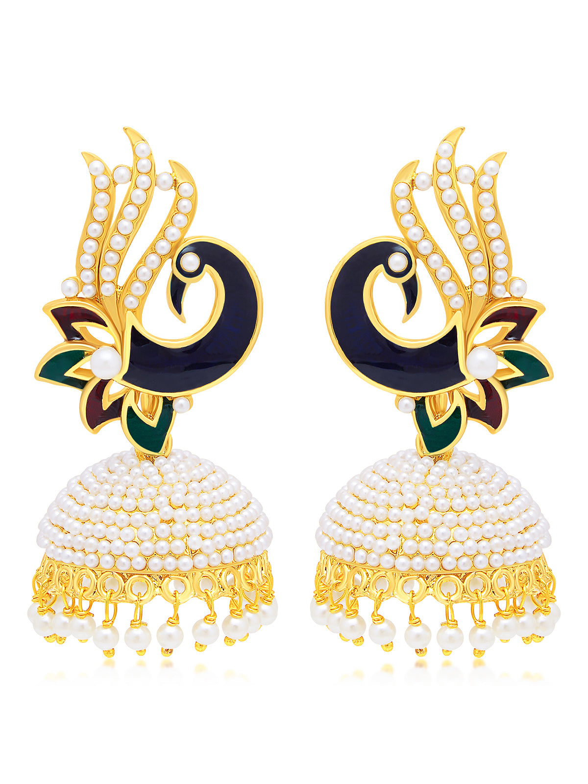 Sukkhi Modern Peacock Gold Plated Earring For Women 6856EGLDPP600