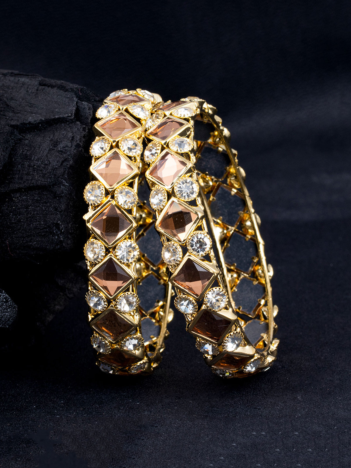 Sukkhi Exquitely Gold Plated Bangle Set For Women (Set of 2) B103709