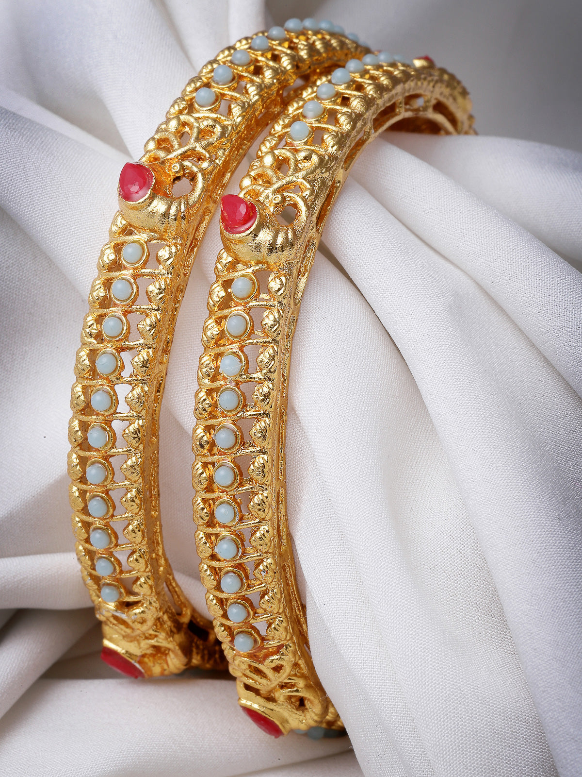 Sukkhi Indian Traditional Gold Plated Multicolor Bracelet Bangle Set Jewellery for Women & Girls|Set of 2 Latest Design|Birthday Anniversary Gift for Women|B105923
