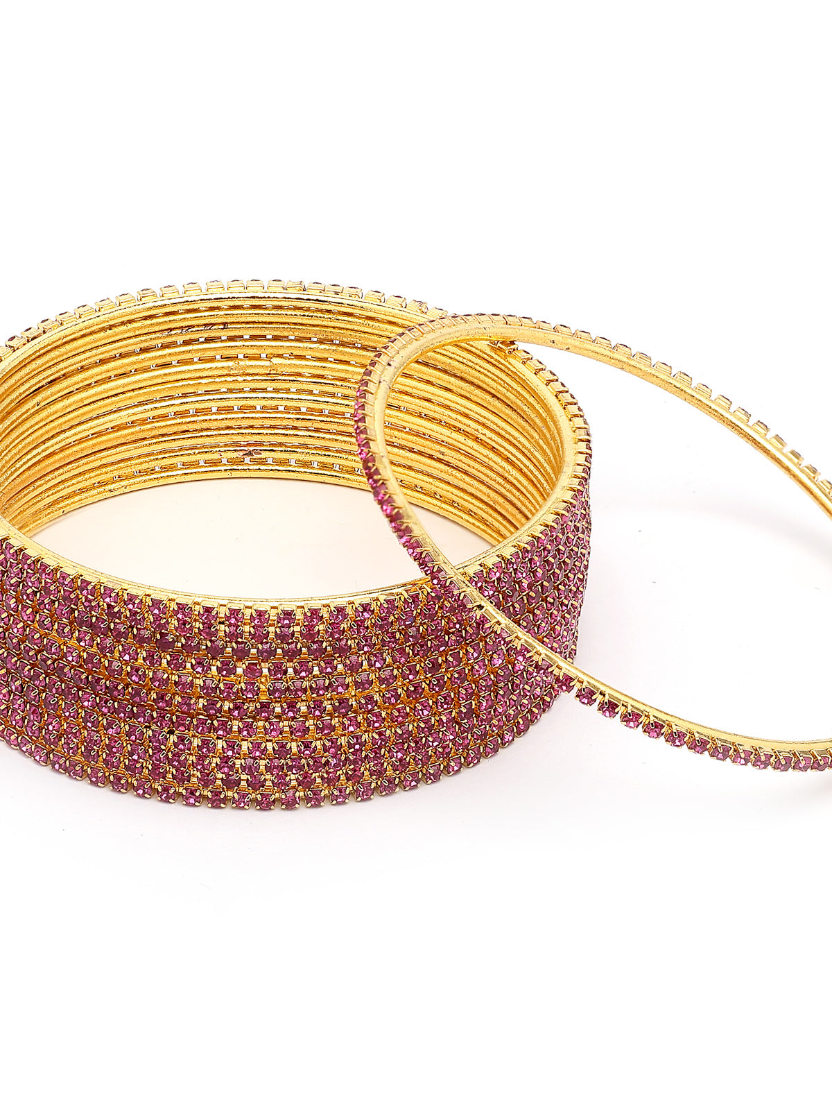Sukkhi Traditional Stylish Gold Plated Stone Studded Set of 12 Bangle Jewellery For Women & Girls|B107300