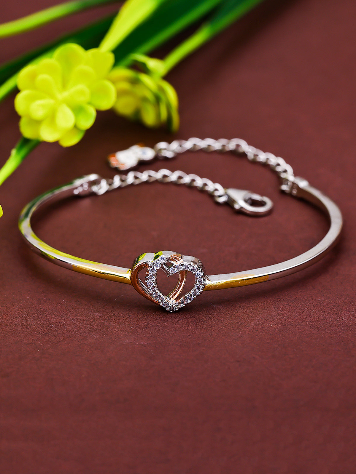 Pissara by Sukkhi Traditional 925 Sterling Silver Cubic Zirconia Bracelets For Women And Girls|with Authenticity Certificate, 925 Stamp & 6 Months Warranty BC104578