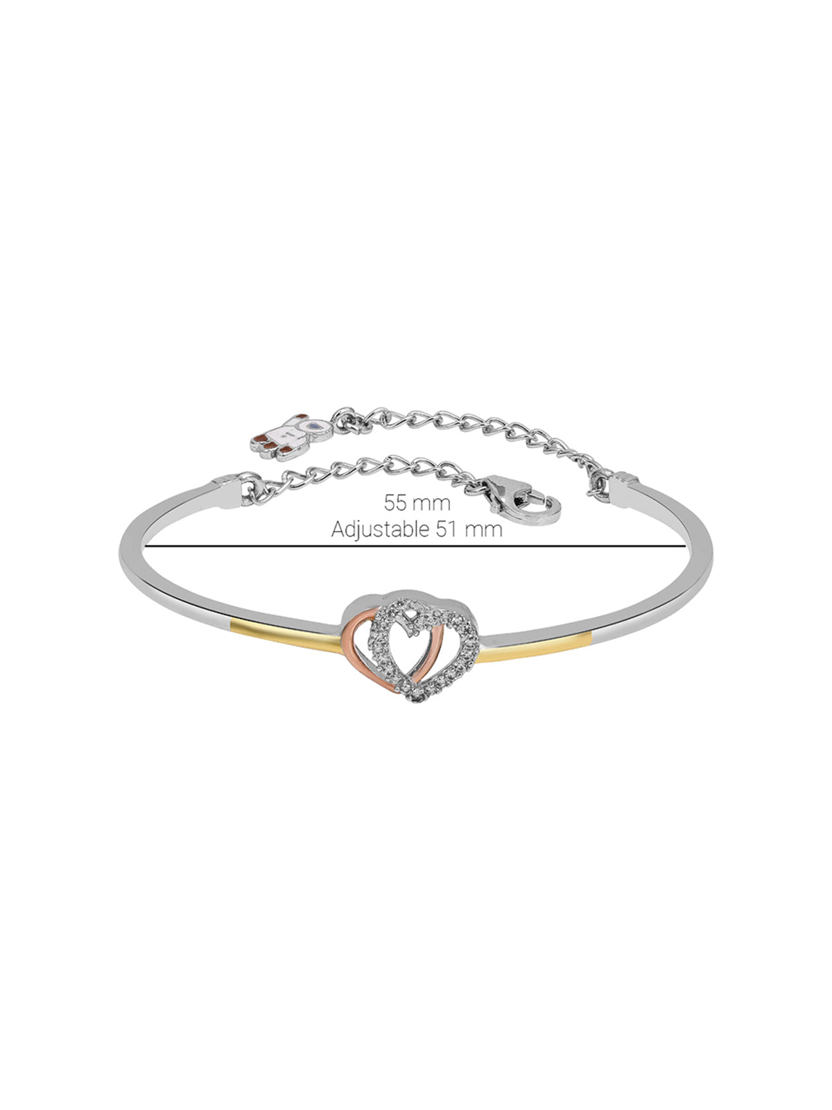 Pissara by Sukkhi Traditional 925 Sterling Silver Cubic Zirconia Bracelets For Women And Girls|with Authenticity Certificate, 925 Stamp & 6 Months Warranty BC104578