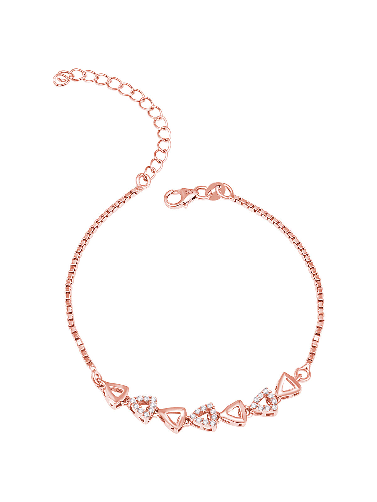 Pissara by Sukkhi Gleaming 925 Sterling Silver Cubic Zirconia Bracelets For Women And Girls|with Authenticity Certificate, 925 Stamp & 6 Months Warranty BC104584