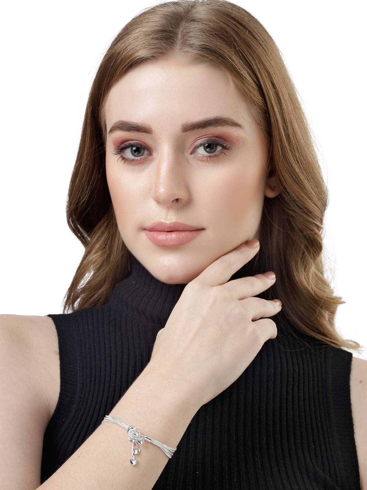 Scintillare by Sukkhi Attractive Latest Design Stackable Gold Plated With Blue Crystals Adjustable Bangle Bracelets for Women & Girls Set of 4|Birthday Gift for Women|One Size|CBBC106630