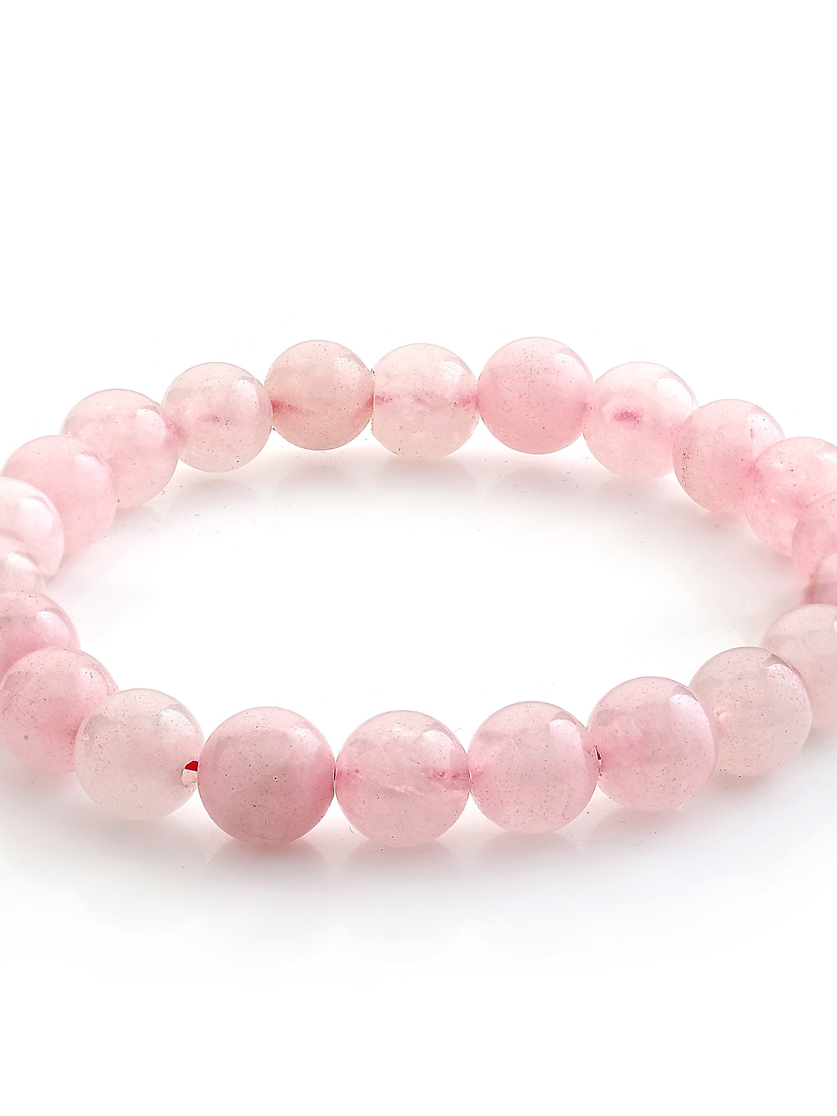 Scintillare By Sukkhi Natural Reiki Feng-Shui Healing Crystal Gem Stone Triple Protection Original Natural Stone Rose Quartz Romance Bracelet for Women Girls & Unisex Adult|BC107120