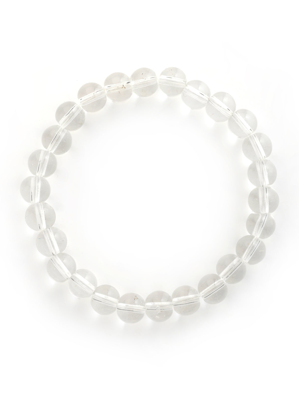 Scintillare By Sukkhi Natural Reiki Feng-Shui Healing Crystal Gem Stone Triple Protection Original Natural Stone Clear Quartz Bracelet for Women Men & Unisex Adult|BC107121