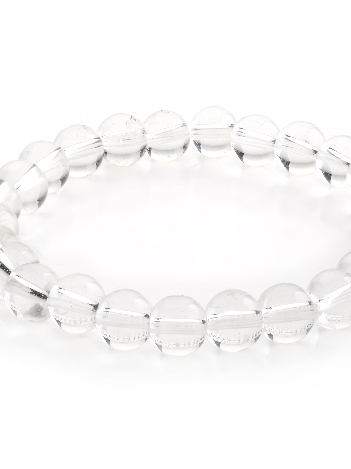 Scintillare By Sukkhi Natural Reiki Feng-Shui Healing Crystal Gem Stone Triple Protection Original Natural Stone Clear Quartz Bracelet for Women Men & Unisex Adult|BC107121