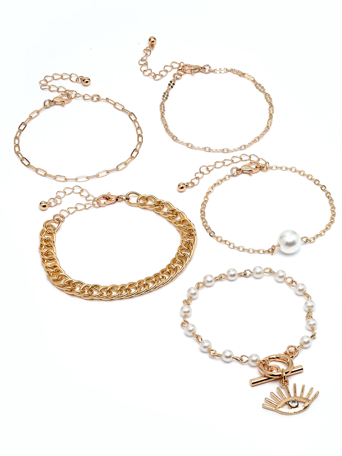 Scintillare by Sukkhi Latest Stackable Delicate Design Gold Plated Adjustable Combo Bangle Bracelet for Women & Girls ( Set of 4)|Birthday Gift for Women|(Golden)|CBBC106636