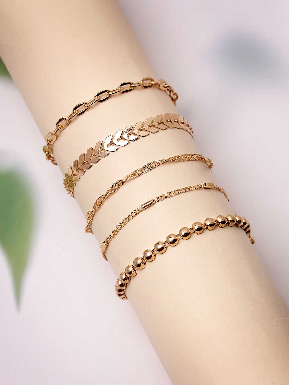 Scintillare by Sukkhi Lavish Fashionable Latest Stackable Design Gold Plated Adjustable Shell Charm Combo Bangle Bracelet for Women & Girls (Set of 3)|Birthday Gift for Women|(Golden)|CBBC106655