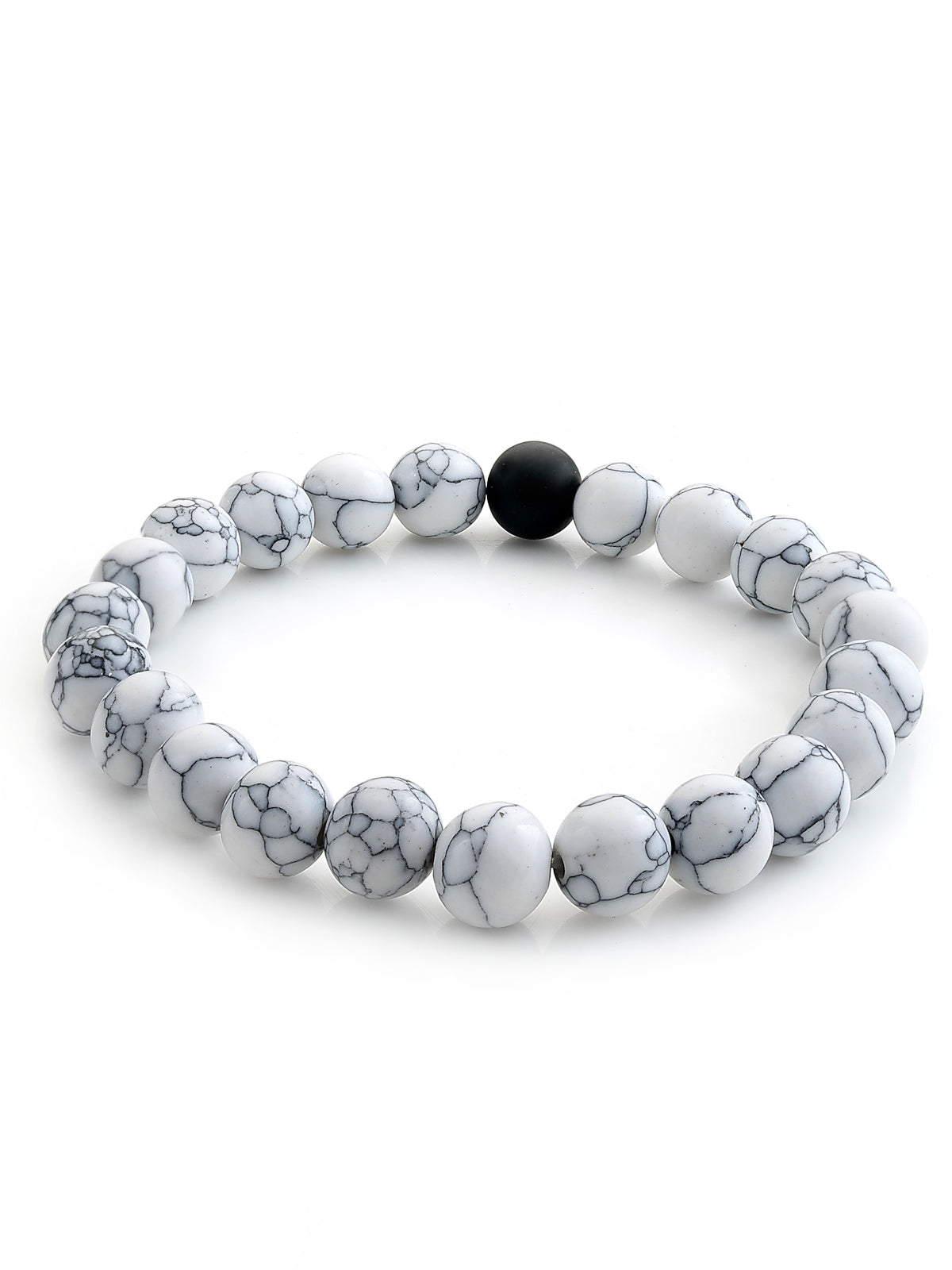 Scintillare By Sukkhi Unique Latest Stylish Natural Stones Couple Love Bracelet Jewellery for Women/Girls/Men/Boys|Pack of 2|CBBC107163