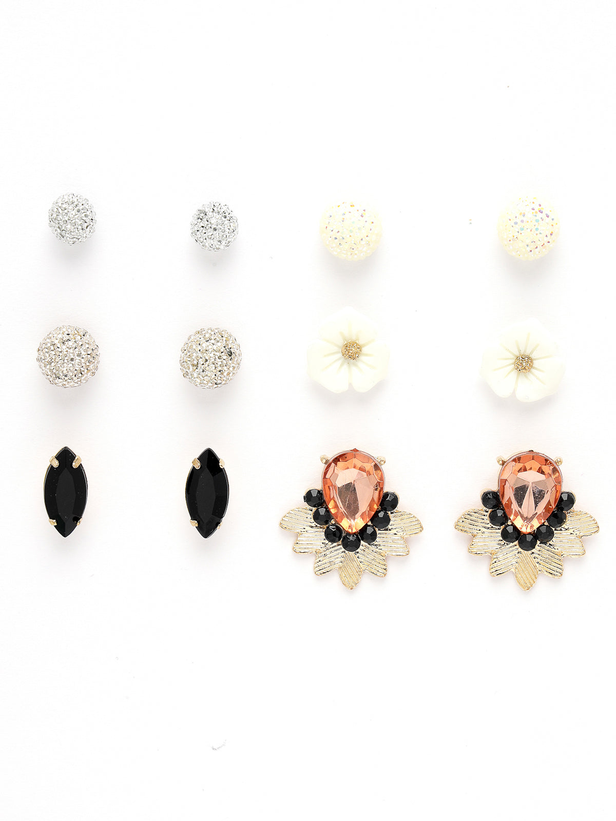 Scintillare by Sukkhi Fascinating Colourful Boho Midi Finger Rose Gold Plated Multi Style Finger Ring for Women & Girls | Combo Set of 8|CBR106540