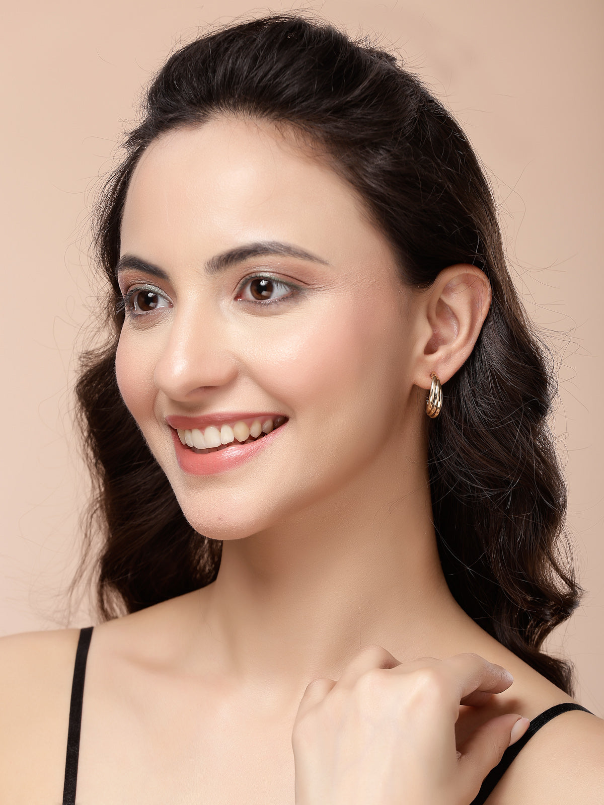 Scintillare By Sukkhi Fashion Forward Latest Stylish Gold Plated Trendy Style Hoop Combo Earrings for Women & Girls|Pair of 6|CBE107201