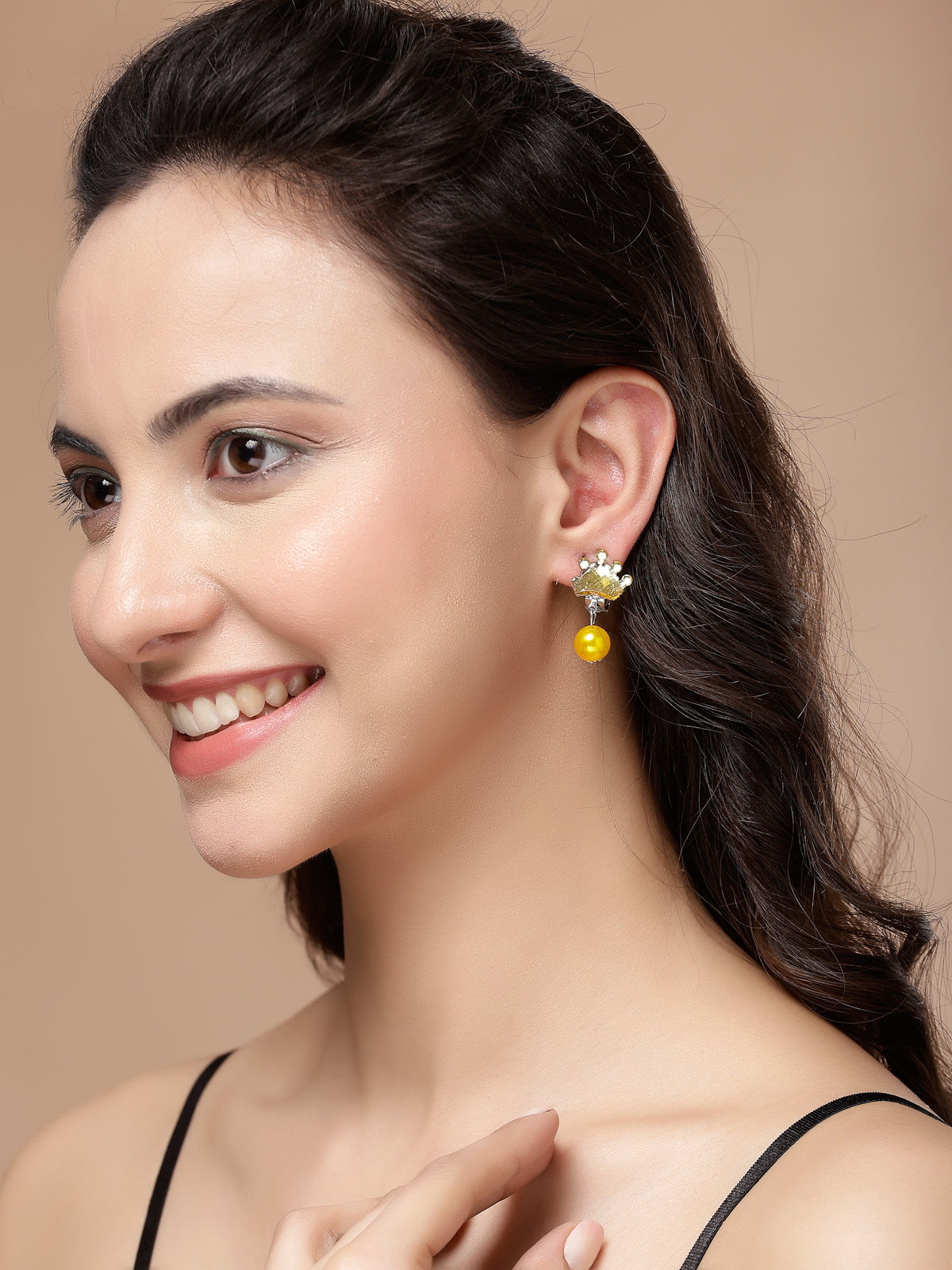 Scintillare By Sukkhi Most Beautiful Stylish Clip On Earring for Non Pierced Color Resin Crystal Combo Earrings for Women & Girls| Pretened Play Party Favov Dressing Up Jewellery|Pair of 7|CBE107206