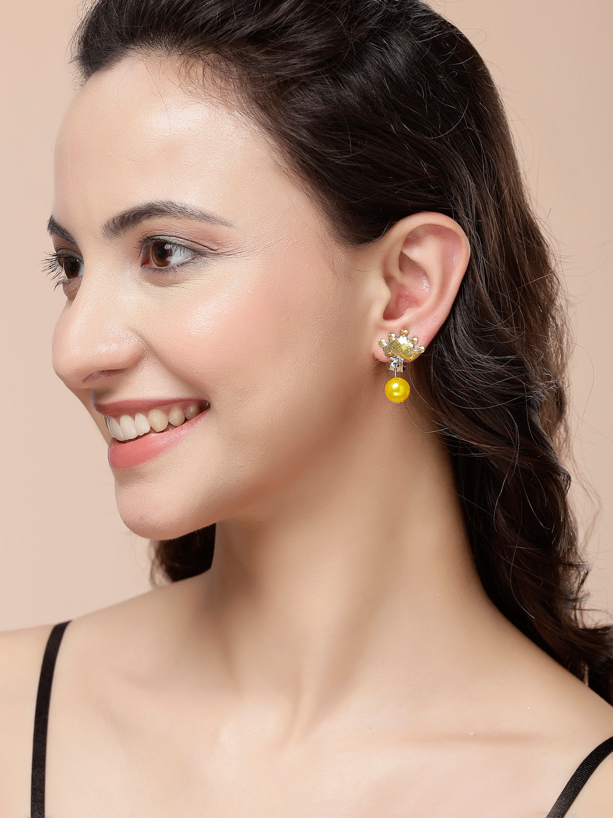 Scintillare By Sukkhi Most Beautiful Stylish Clip On Earring for Non Pierced Color Resin Crystal Combo Earrings for Women & Girls| Pretened Play Party Favov Dressing Up Jewellery|Pair of 7|CBE107206
