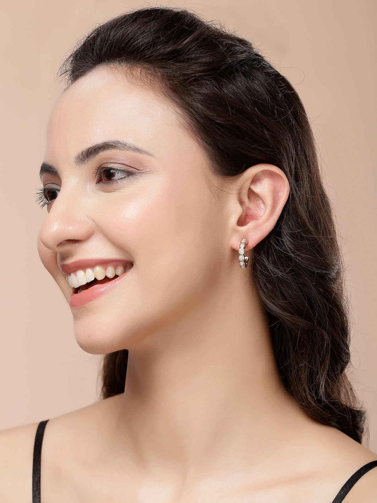Scintillare By Sukkhi Western Latest Stylish Gold Plated Crystal & Pearls Earrings for Women & Girls|Studs & Hoop Combo Earrings Pair of 20|CBE107499