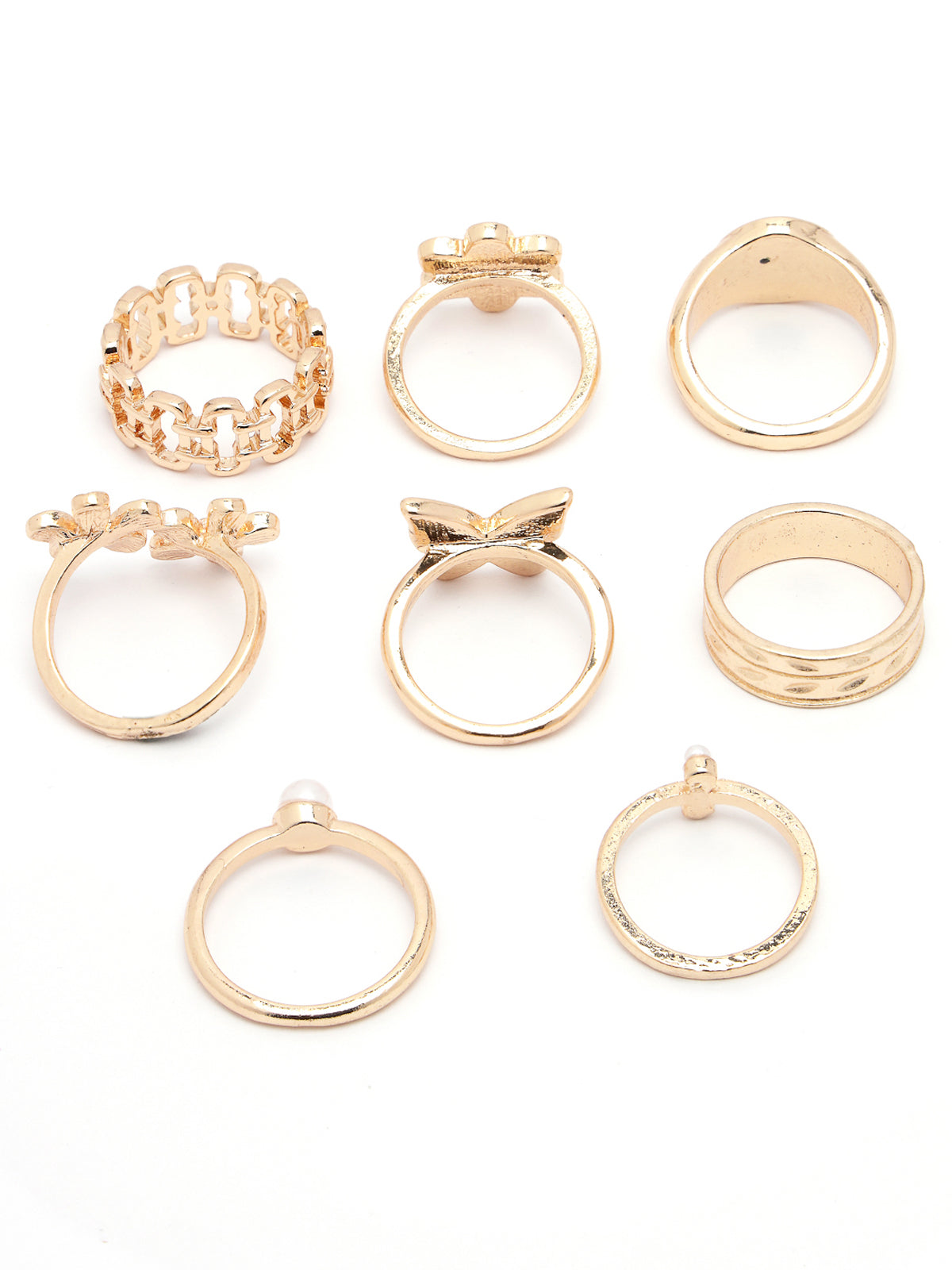 Scintillare by Sukkhi Amazing Multistyle Rhodium Plated Oxidised Silver Combo Finger Rings for Women & Girls | Combo Set of 10 | Valentine Day Gifts Collection | Boho Midi Stackable Rings|CBR106776