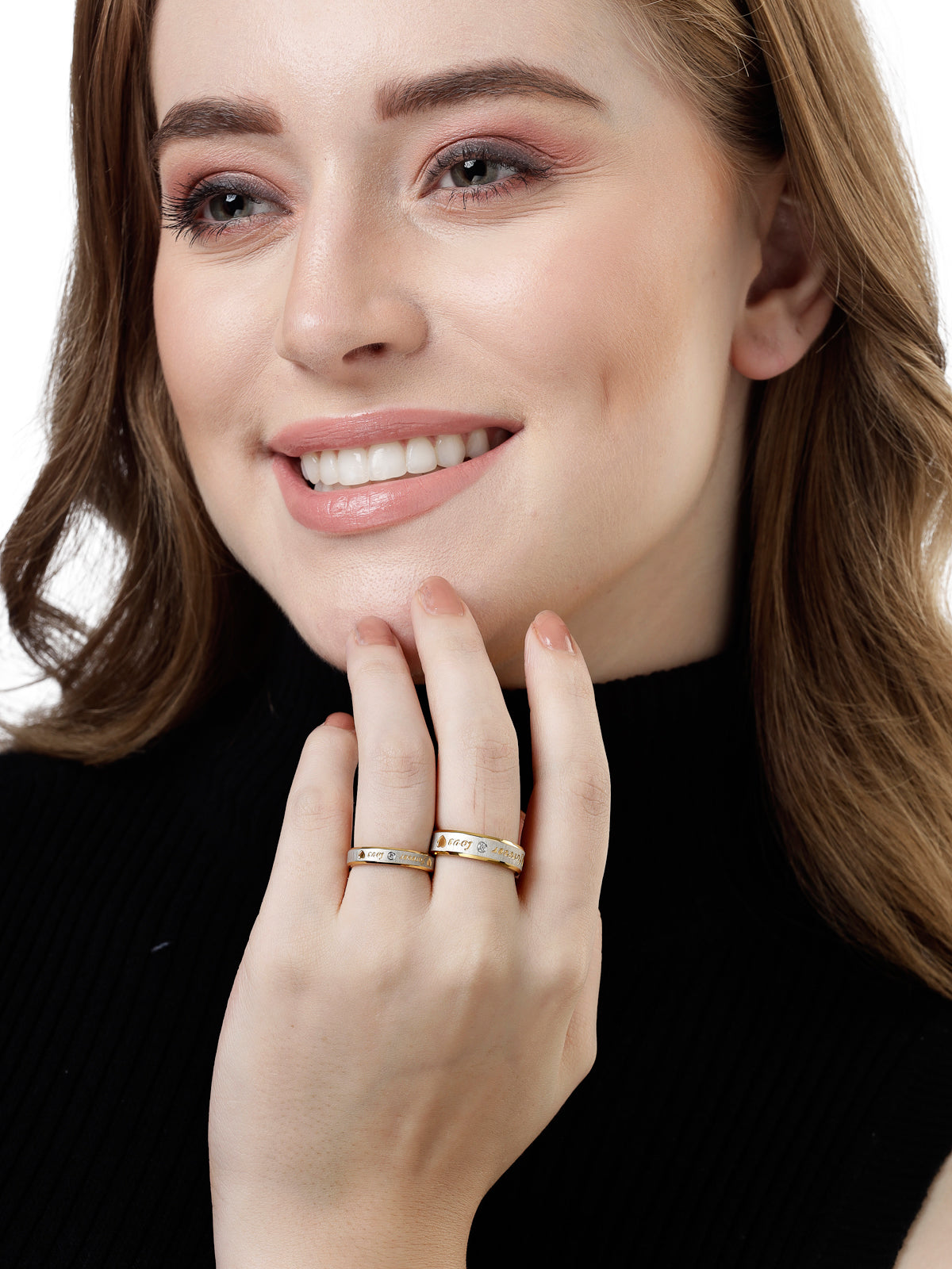 Scintillare by Sukkhi Lavish Rose Gold Plated Crystals Stones Studded Bali Earring for Women & Girls Stylish Fashion | Birthday Gift for Girls & Women Anniversary Gift for Wife|E106542