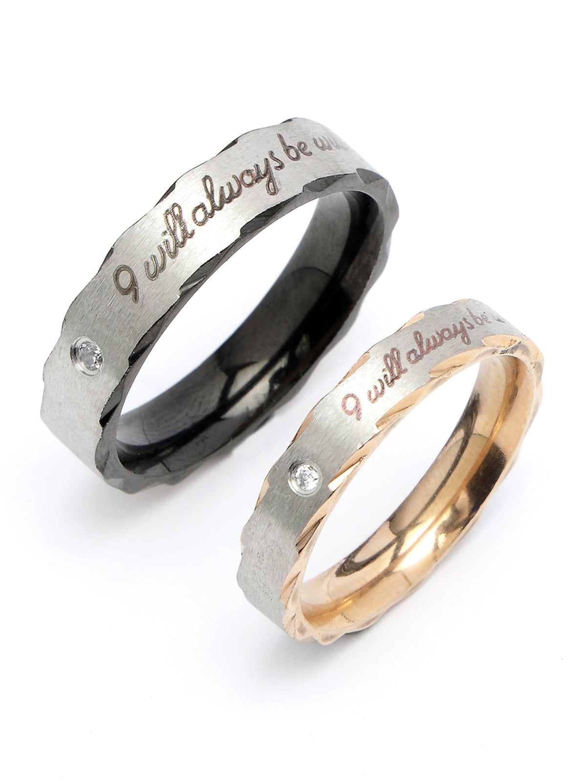 Scintillare by Sukkhi Charming Rhodium Plated Silver American diamond solitaire Couple Promise Stylish Finger Ring for Men & Women |Rings for Girls|Valentines Day Gifts Collection|CR106606