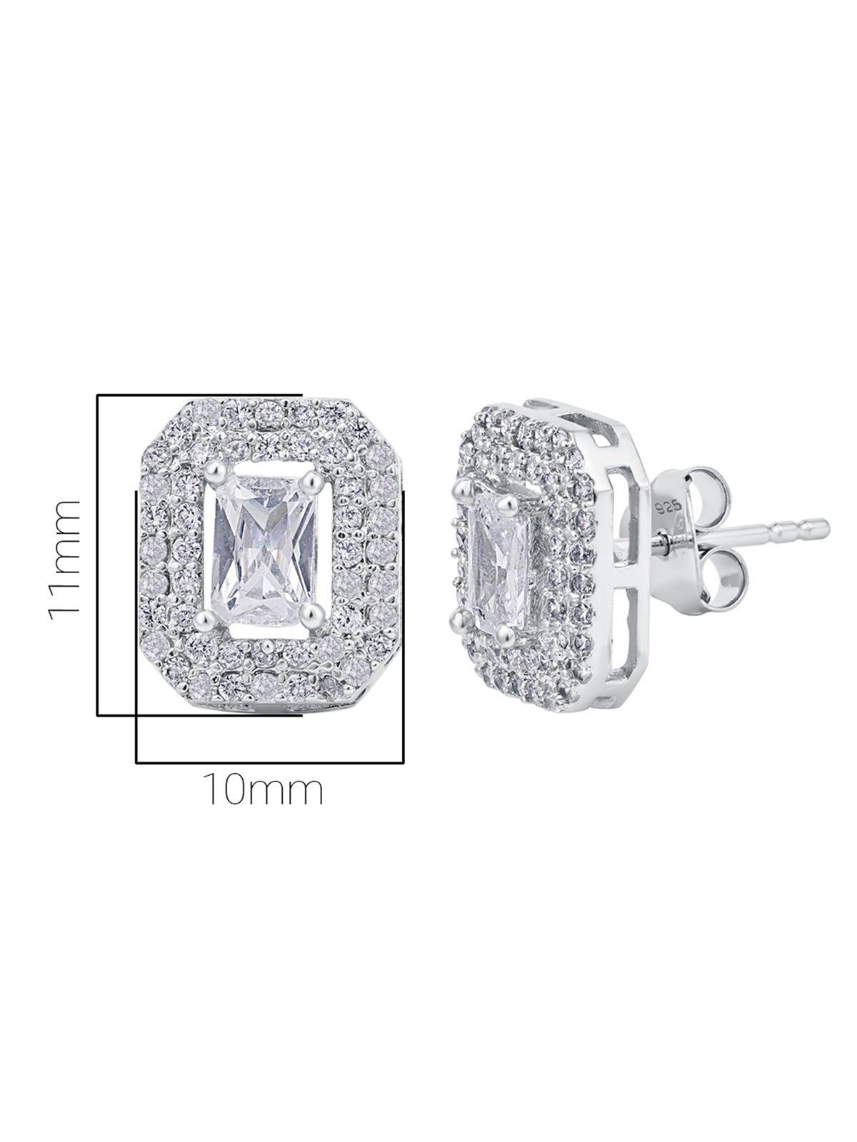 Pissara by Sukkhi Ethnic 925 Sterling Silver Cubic Zirconia Earrings For Women And Girls|with Authenticity Certificate, 925 Stamp & 6 Months Warranty E104591