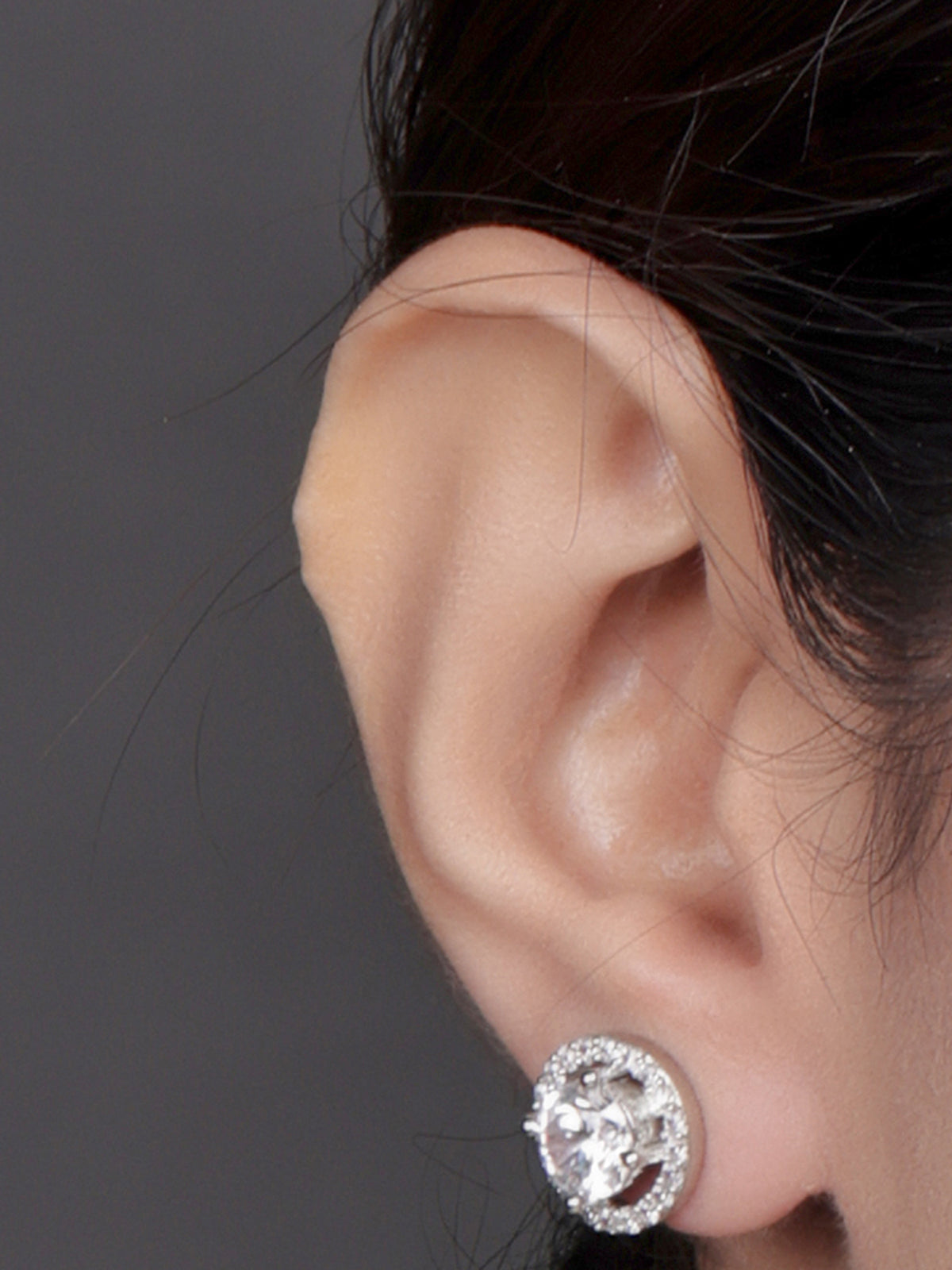 Pissara by Sukkhi Sparkling 925 Sterling Silver Cubic Zirconia Earrings For Women And Girls|with Authenticity Certificate, 925 Stamp & 6 Months Warranty E104593