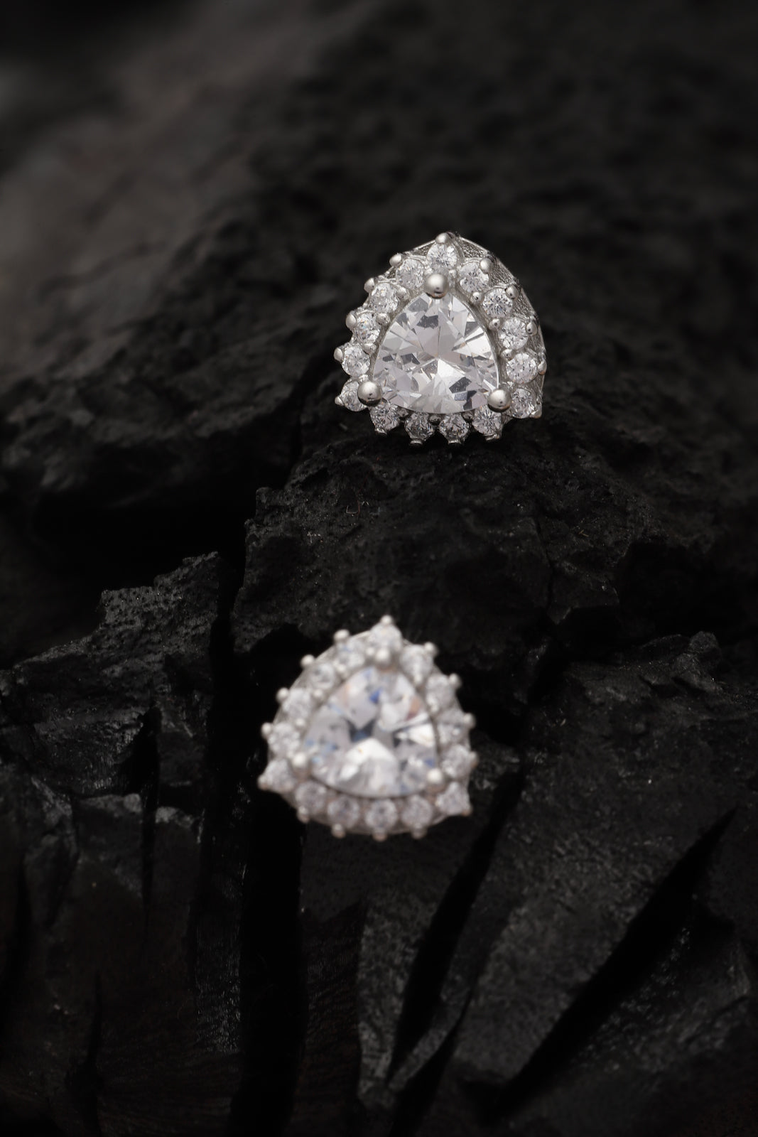 Pissara by Sukkhi Lavish 925 Sterling Silver Cubic Zirconia Stud Earrings For Women & Girls|with Authenticity Certificate, 925 Stamp & 6 Months Warranty E105106