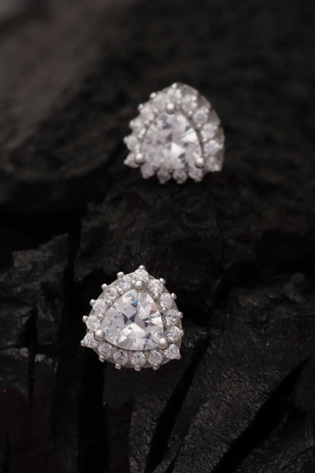 Pissara by Sukkhi Lavish 925 Sterling Silver Cubic Zirconia Stud Earrings For Women & Girls|with Authenticity Certificate, 925 Stamp & 6 Months Warranty E105106