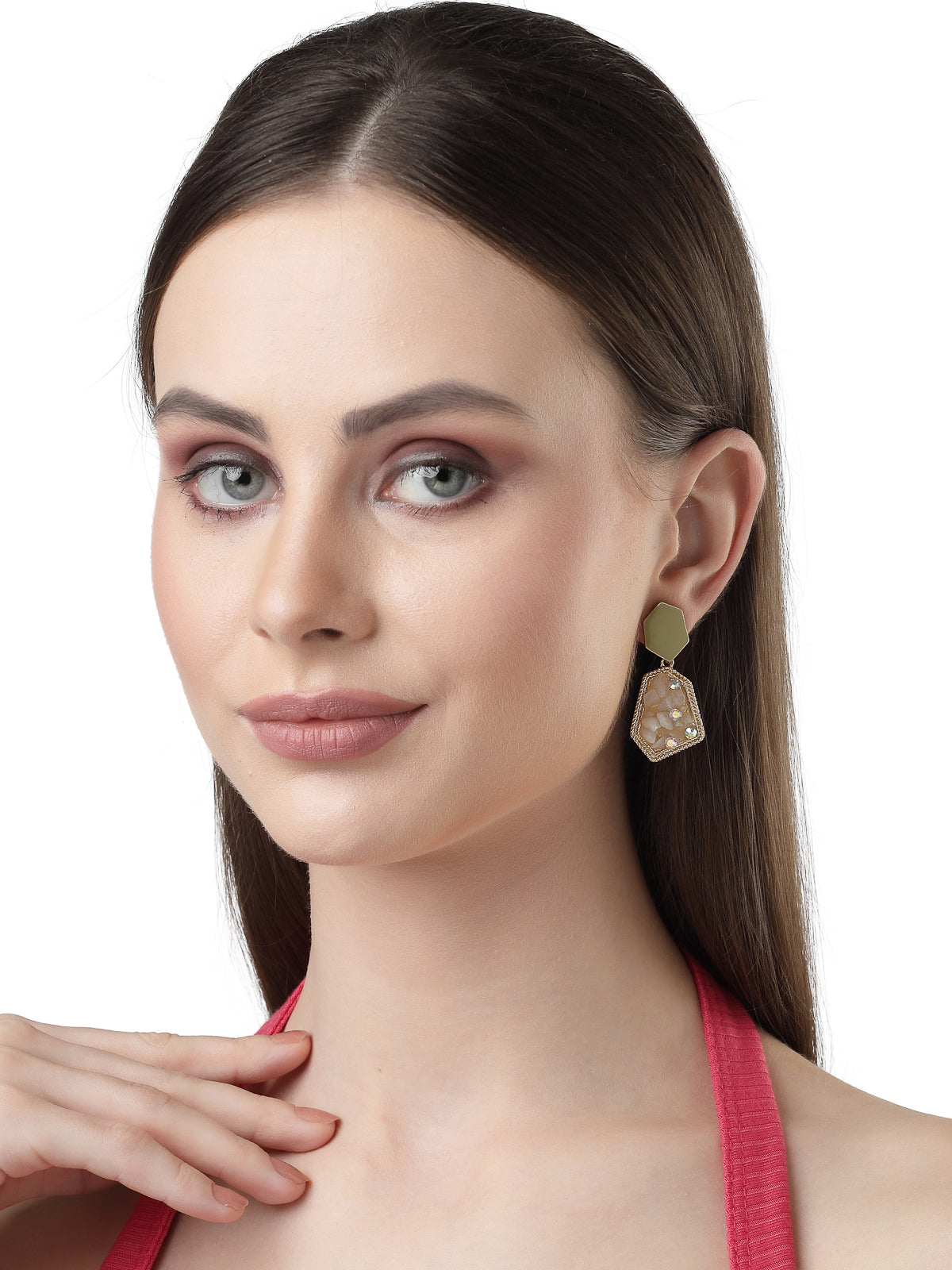 Scintillare by Sukkhi Stylish Gold Plated Crystals Stones Green Dangler Earring for Women & Girls Stylish Fashion|Birthday Gift for Girls & Women Anniversary Gift for Wife|E106547