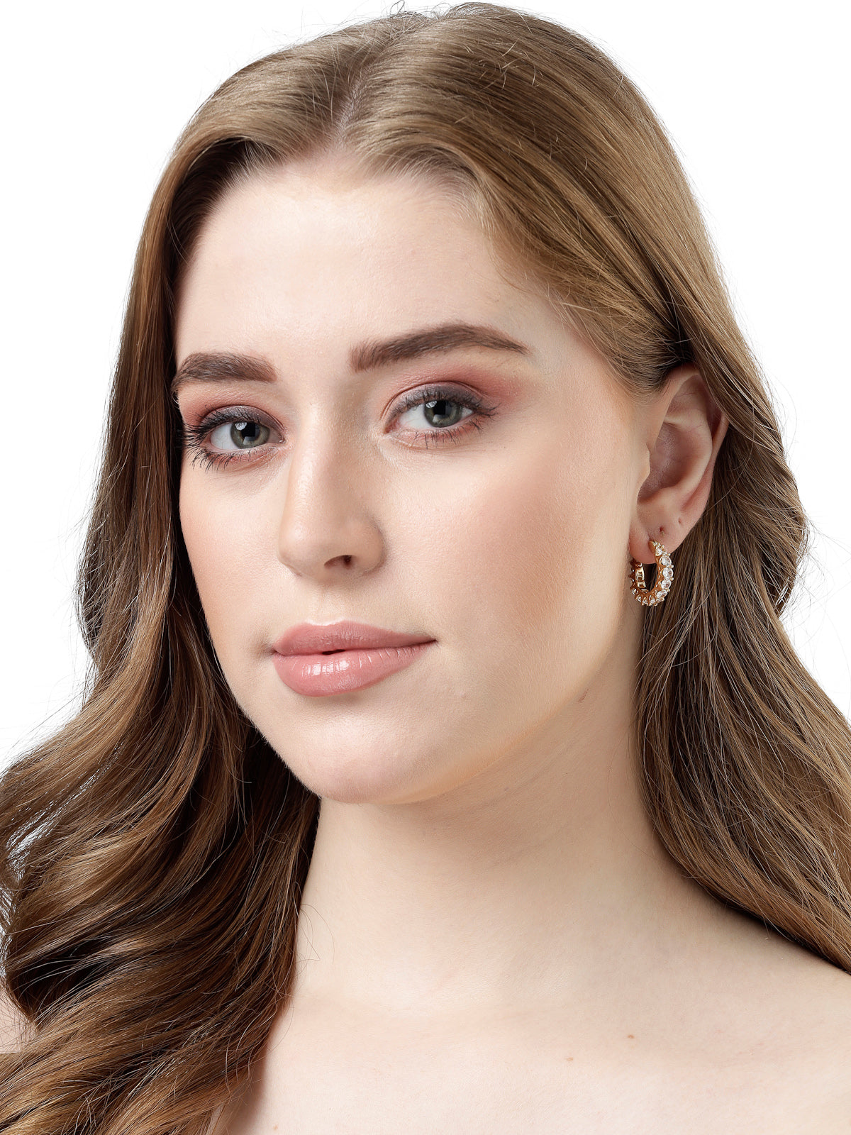 Scintillare by Sukkhi Pretty Pink Floral Gold Plated Crystals Stones Dangler Earring for Women & Girls Stylish Fashion|Birthday Gift for Girls & Women Anniversary Gift for Wife|E106548