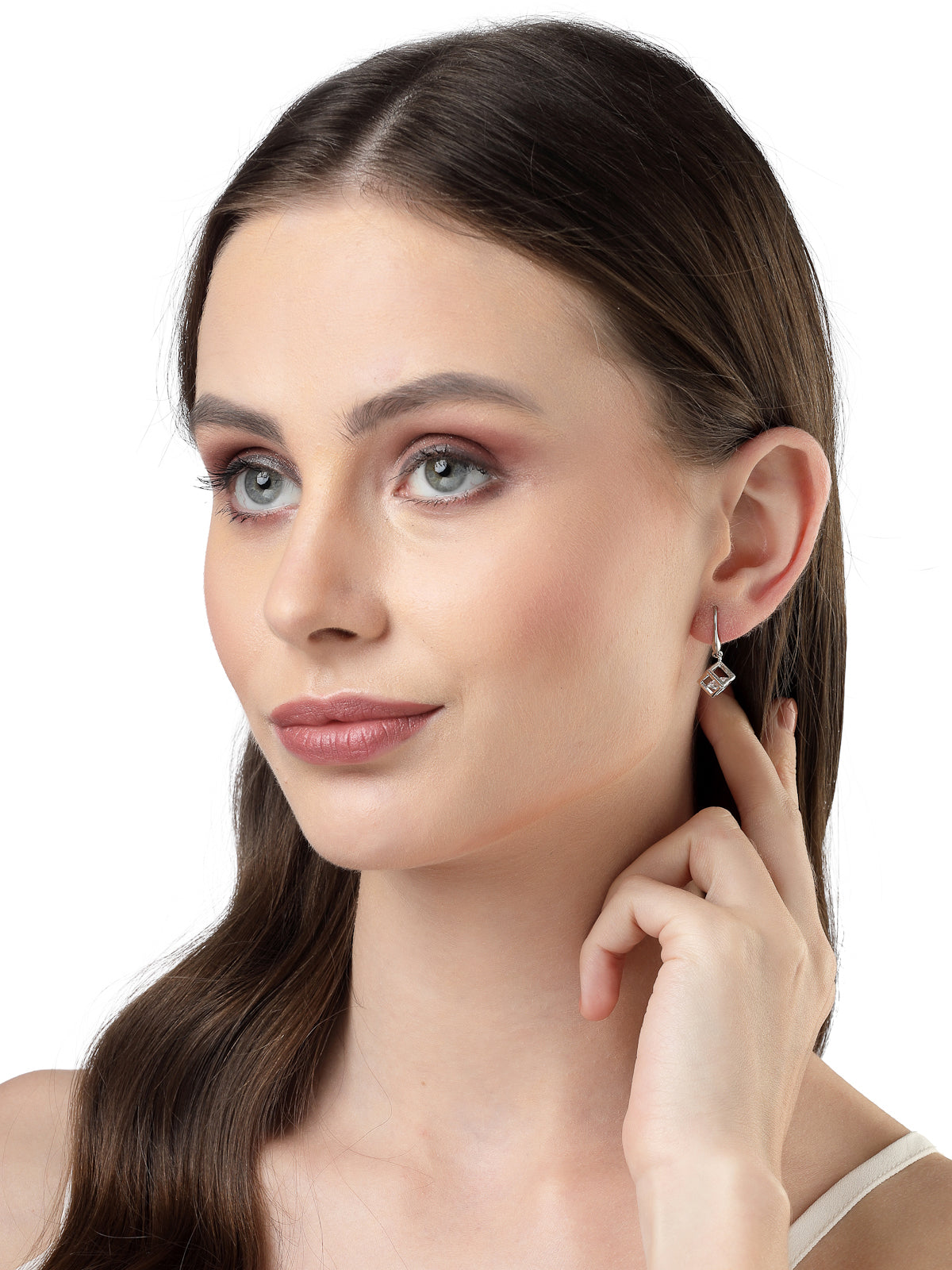 Scintillare by Sukkhi Valentine Gifts Collection Love-Inspired Red Heart Crystals Rose Gold Plated Bali Hoop Earring|Stylish Fashion|Birthday Gift for Girls & Women Anniversary Gift for Wife|E106557