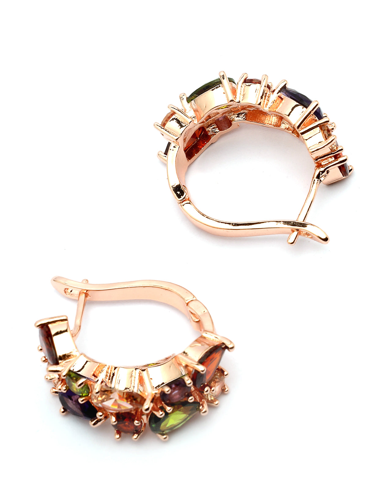 Scintillare By Sukkhi Sparkling Martini Crystal Studded Gold Plated Multicolor Earrings for Women & Girls|Pair of 1|Jewellery Gifts for Wife Girlfriend Mother Sister|E107233