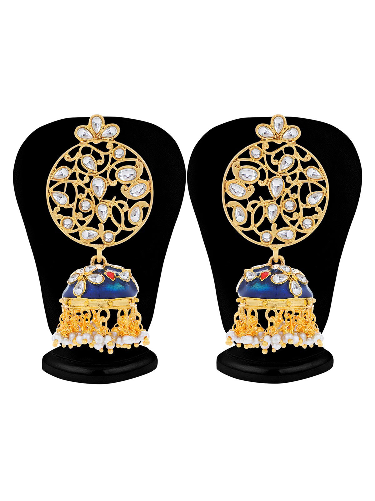 Sukkhi Fabulous Pearl Gold Plated Kundan Jhumki Earring For Women E78479