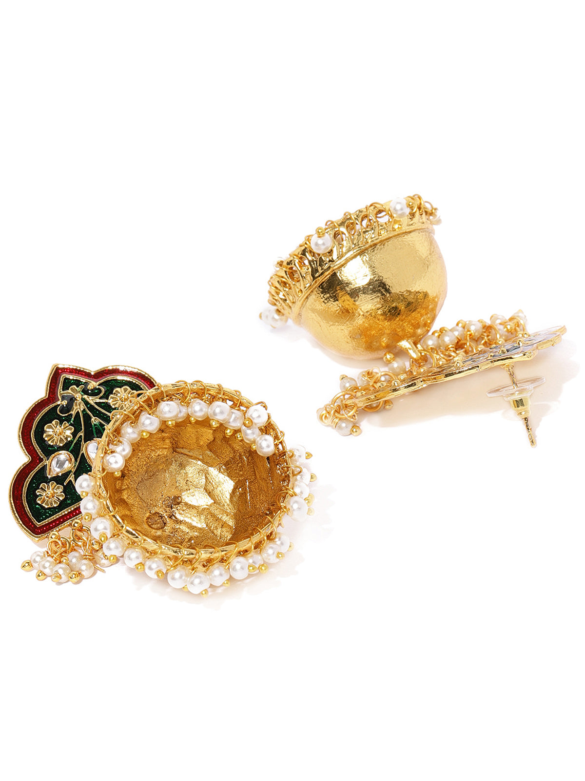 Sukkhi Sober Gold Plated Meenakari Earring for Women E78498