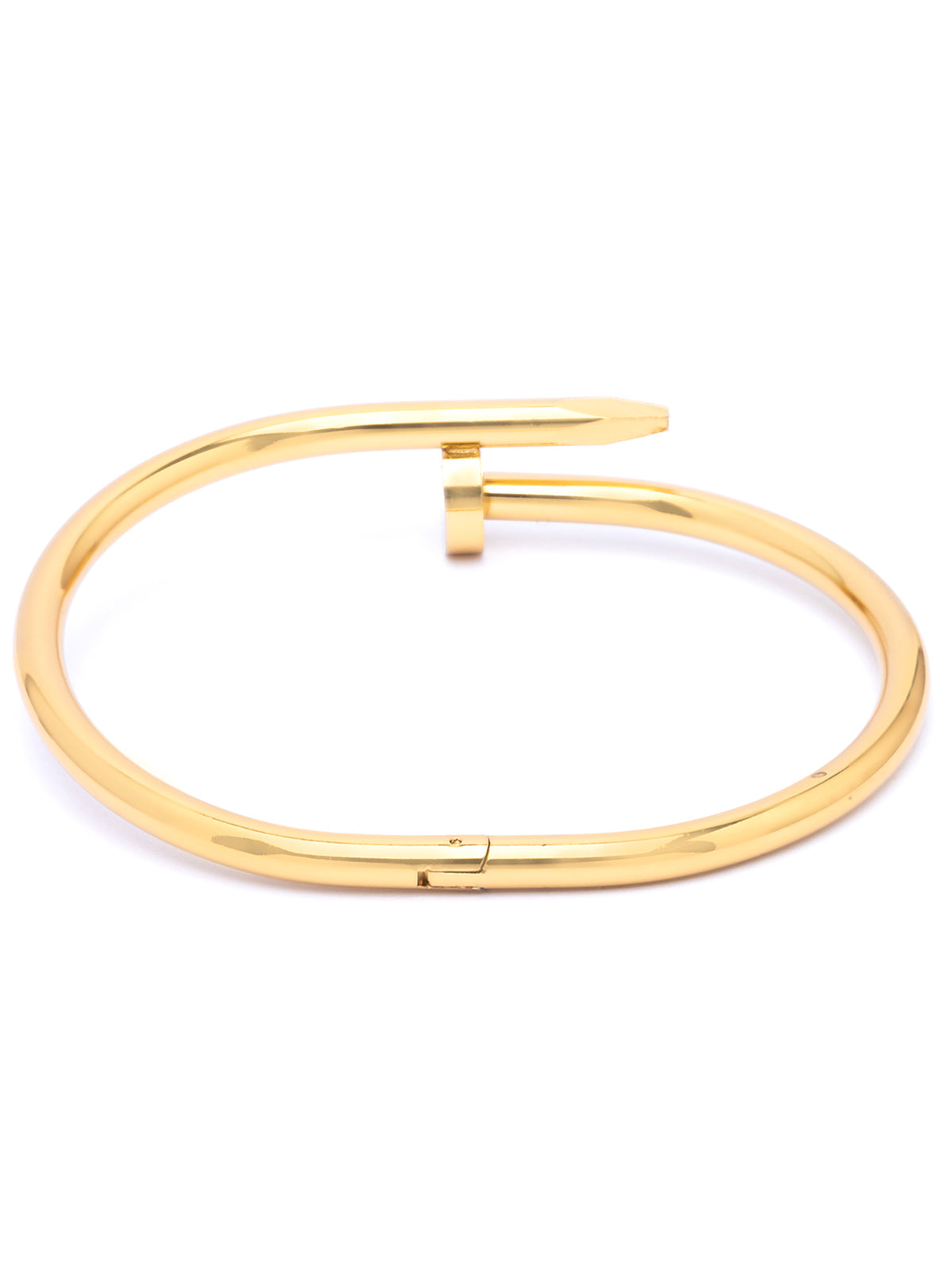 Scintillare By Sukkhi Modern Fashionable Gold Plated with Stainless Steel Openable Kada Bracelet Jewellery for Women & Girls|Anti Tarnish Jewellery|Gifts for Wife Girlfriend Mother Sister|K107049