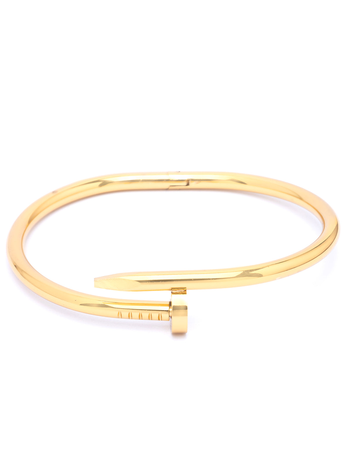 Scintillare By Sukkhi Modern Fashionable Gold Plated with Stainless Steel Openable Kada Bracelet Jewellery for Women & Girls|Anti Tarnish Jewellery|Gifts for Wife Girlfriend Mother Sister|K107049