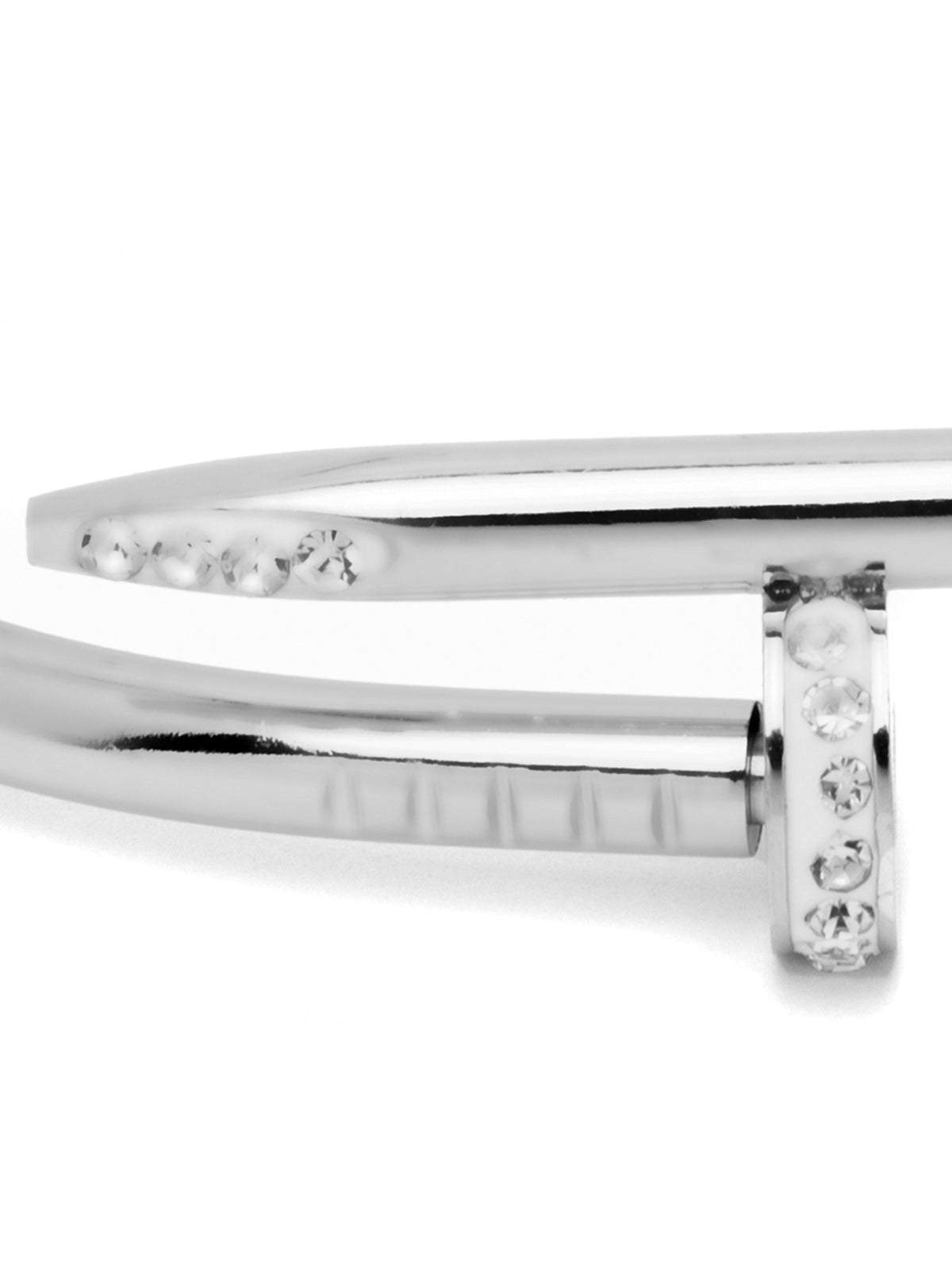 Scintillare By Sukkhi Rhodium Plated with Stainless Steel & Crystal Stones Openable Kada Bracelet Combo Jewellery for Women&Girls|Anti Tarnish Jewellery|Gifts for Wife Girlfriend Mother Sister|K107060