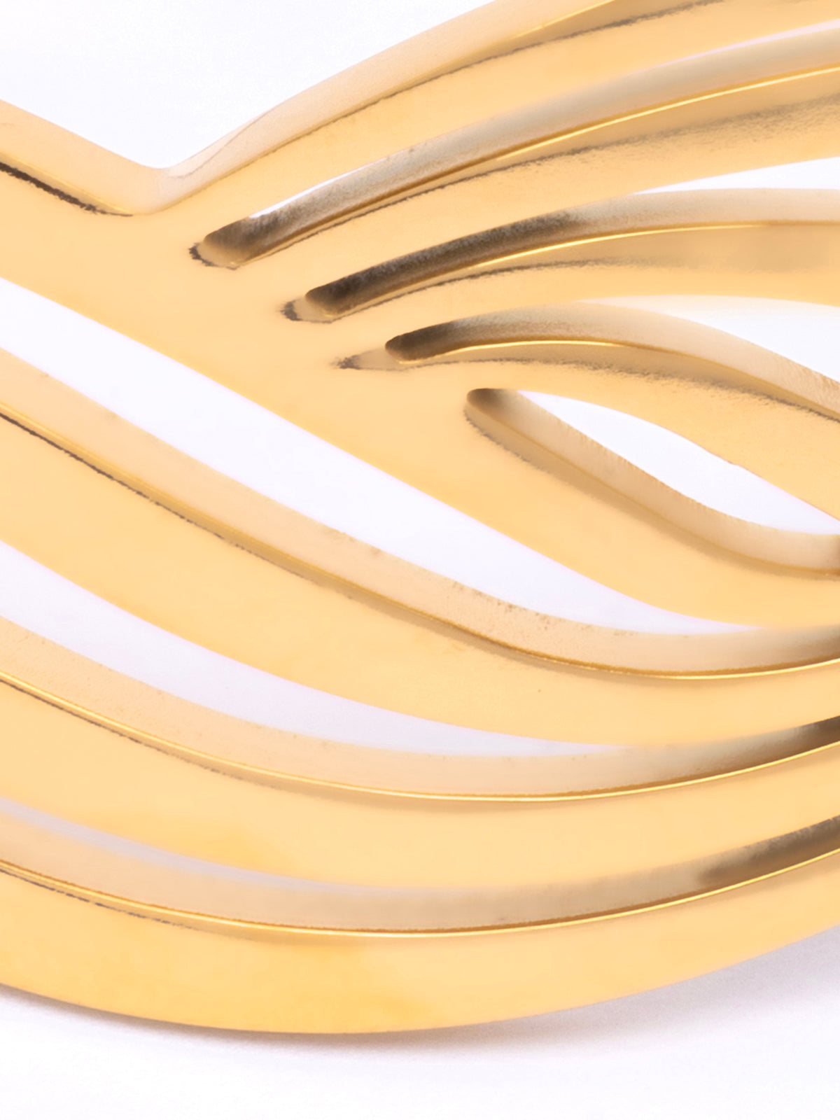 Scintillare By Sukkhi Latest Stylish Gold Plated with Stainless Steel Openable Cuff Kada Bracelet Jewellery for Women & Girls|Anti Tarnish Jewellery|Gifts for Wife Girlfriend Mother Sister|K107063