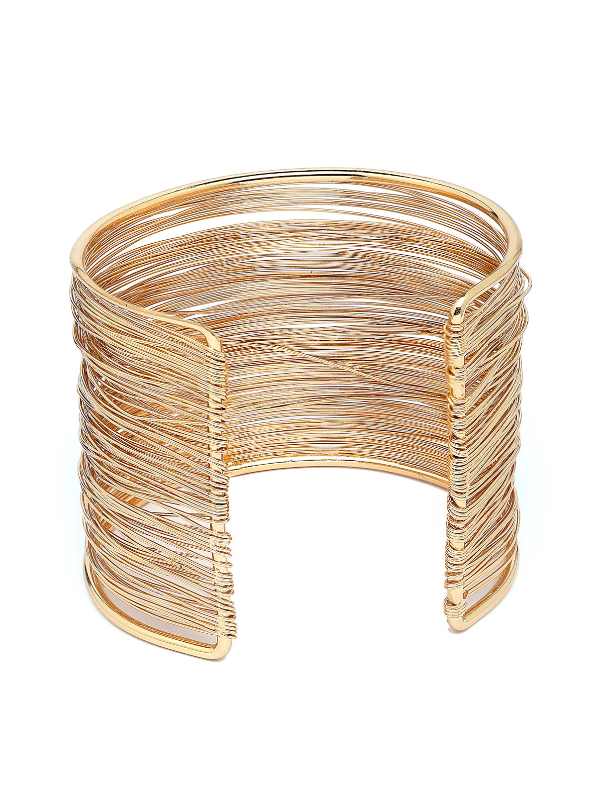 Scintillare By Sukkhi Delightful Rose Gold Plated Stylish Non Precious Metal Cuff Kada Bracelet Jewellery for Women & Girls|K107288