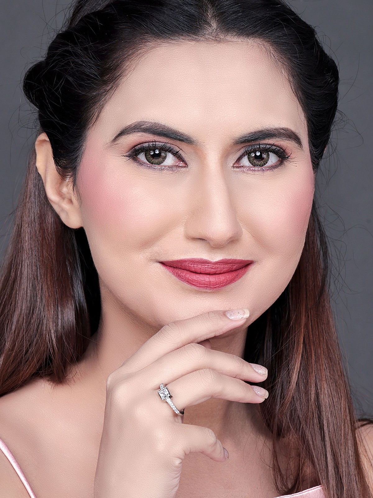 Pissara by Sukkhi Lovely 925 Sterling Silver Cubic Zirconia Finger Ring For Women And Girls|with Authenticity Certificate, 925 Stamp & 6 Months Warranty LR104673