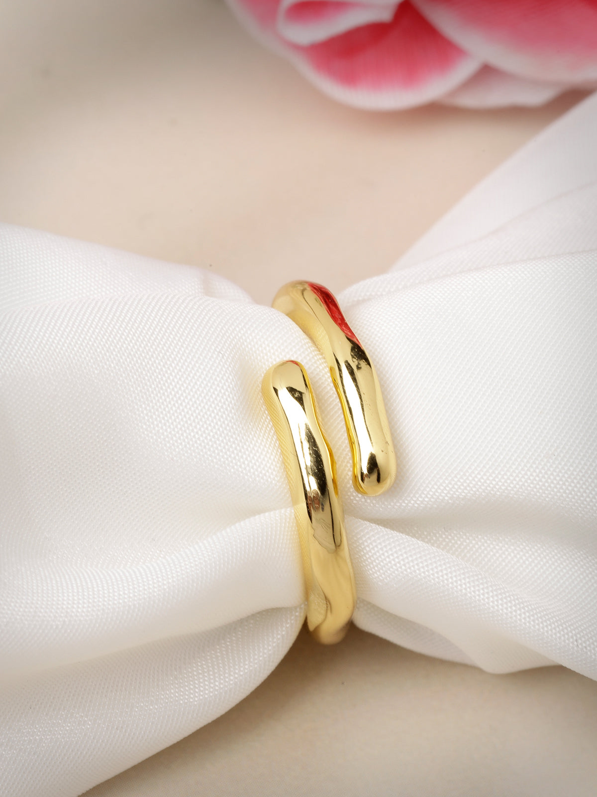 Scintillare by Sukkhi Iconic Gold Plated Adjustable Statement Finger Rings for Women & Girls | | Gifts Collection|LR106710