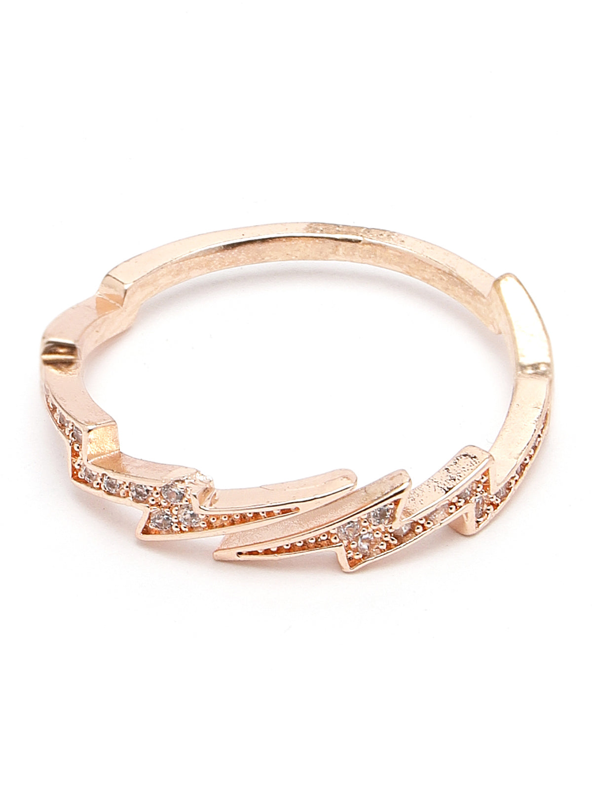 Scintillare by Sukkhi Lavish American Diamond Studded with Heart Shaped King Queen Finger Rings for Women & Girls | Valentine Day Gifts Collection|LR106716