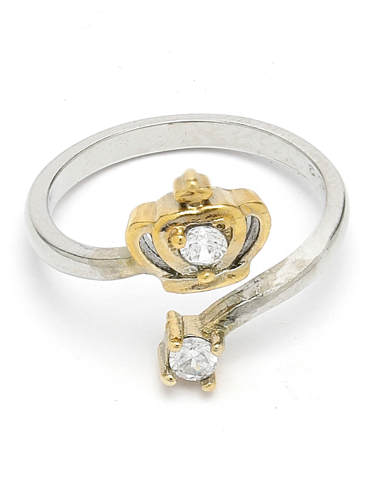Scintillare by Sukkhi Trendy Gold Plated Adjustable Finger Ring for Women & Girls | Gifts Collection|LR106771