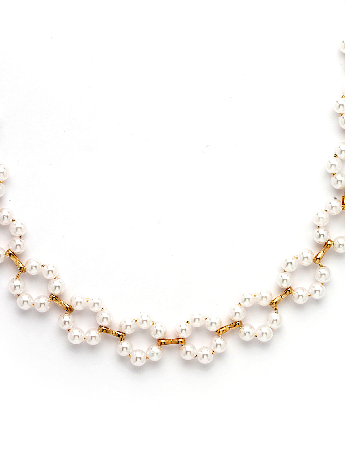 Scintillare by Sukkhi Beautiful Latest Stylish White Pearls Contemporary Choker Necklace for Women & Girls |Birthday Gift for Girls And Women Anniversary Gift for Wife| Gifts Collection|N106576