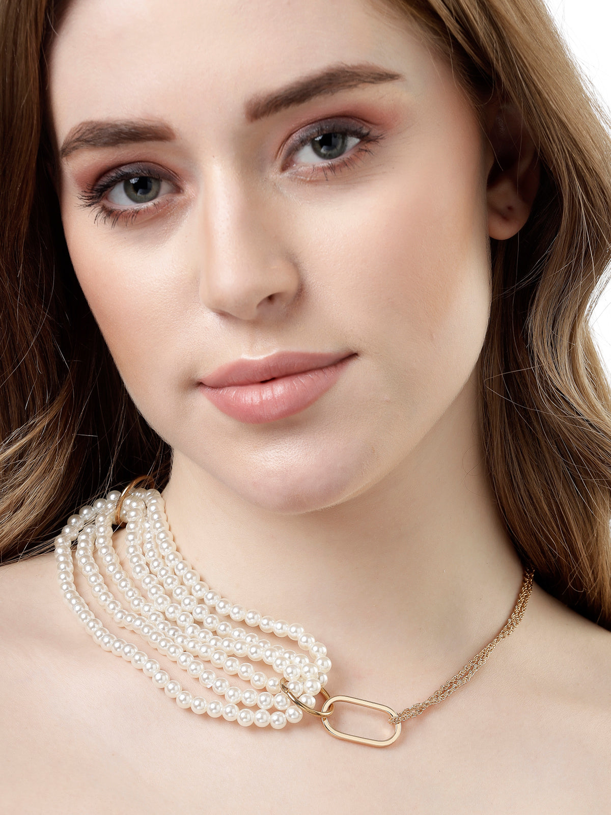 Scintillare by Sukkhi Stylish Gold Plated With Pearls Mininal Contemporary Choker Necklace for Women & Girls |Birthday Gift for Girls And Women Anniversary Gift for Wife|N106574