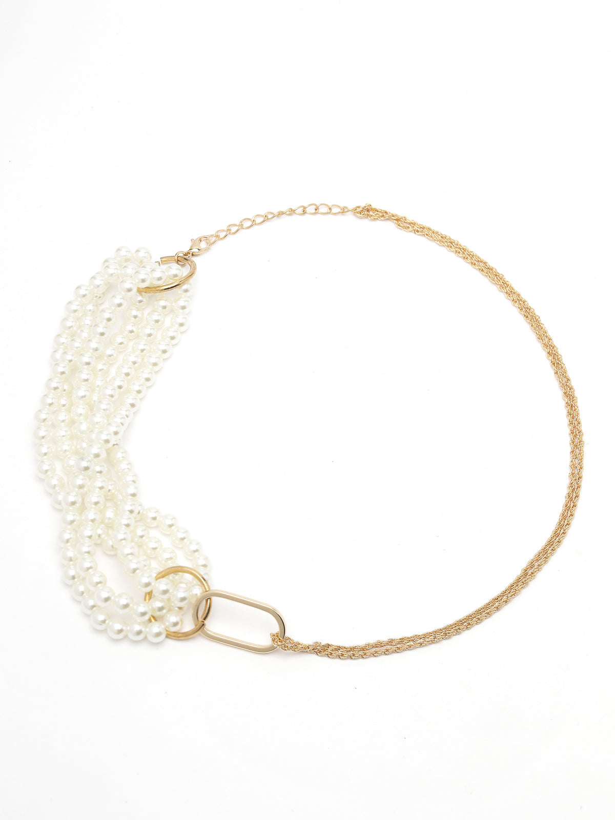 Scintillare by Sukkhi Beautiful Latest Stylish White Pearls Contemporary Choker Necklace for Women & Girls |Birthday Gift for Girls And Women Anniversary Gift for Wife| Gifts Collection|N106576