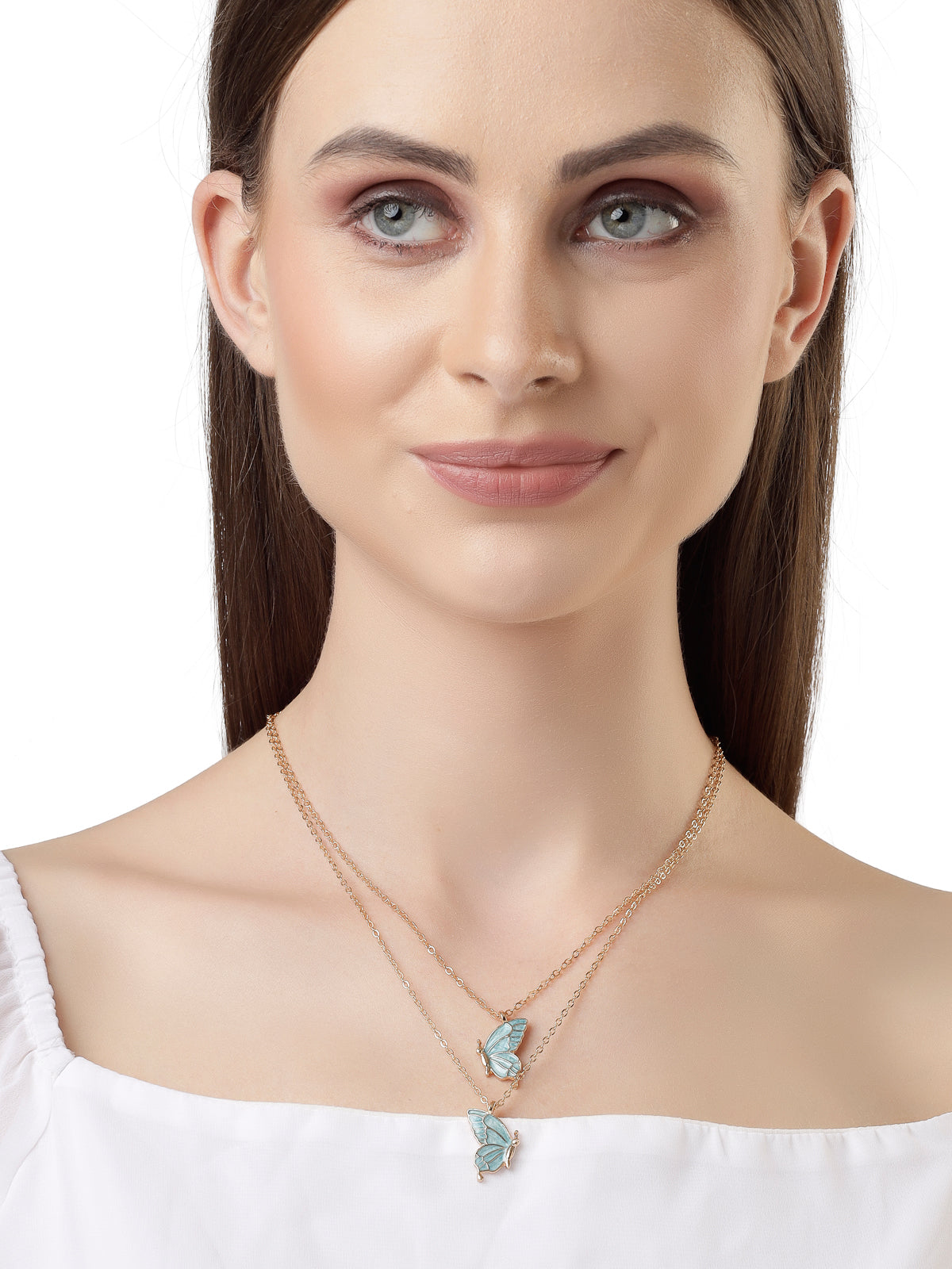 Scintillare by Sukkhi Latest Stylish Butterfly Shaped With AD Stones Pendant Necklace for Women & Girls |Birthday Gift for Girls And Women Anniversary Gift for Wife| Gifts Collection|N106581