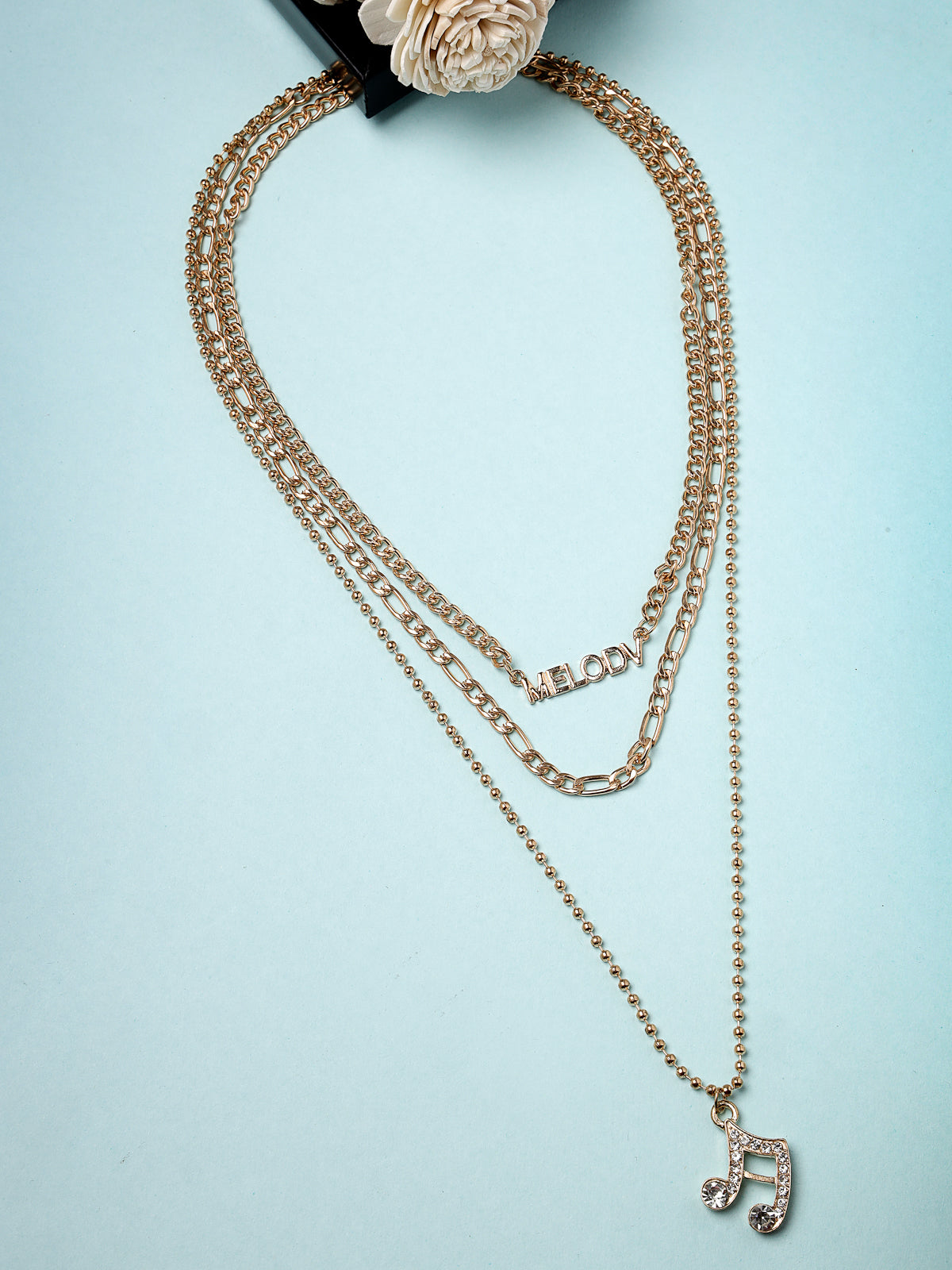 Scintillare by Sukkhi Charming Gold Plated Multilayered Pendant Necklace for Women & Girls |Birthday Gift for Girls And Women Anniversary Gift for Wife| Gifts Collection|N106583