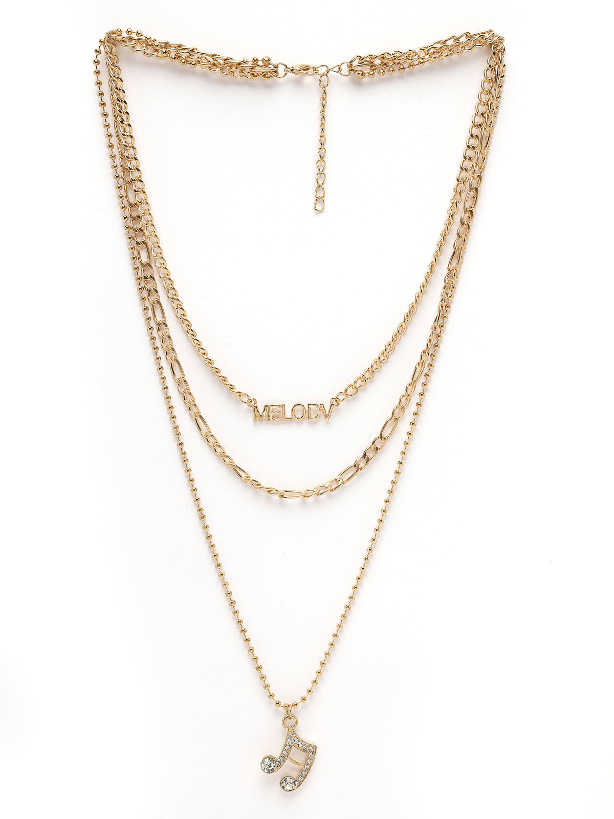 Scintillare by Sukkhi Adjustable Multilayered Gold Plated Contemporary Pendant Necklace for Women & Girls |Birthday Gift for Girls And Women Anniversary Gift for Wife| Gifts Collection|N106585